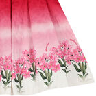 طقم بنات تنورة بطبعة الزهور باللون الأبيض والوردي, 2, hi-res